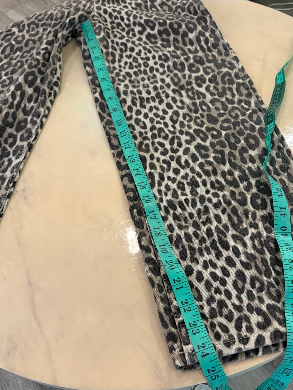 Zara Girls Leopard Print Wide Leg Jeans. - Picture 10 of 10